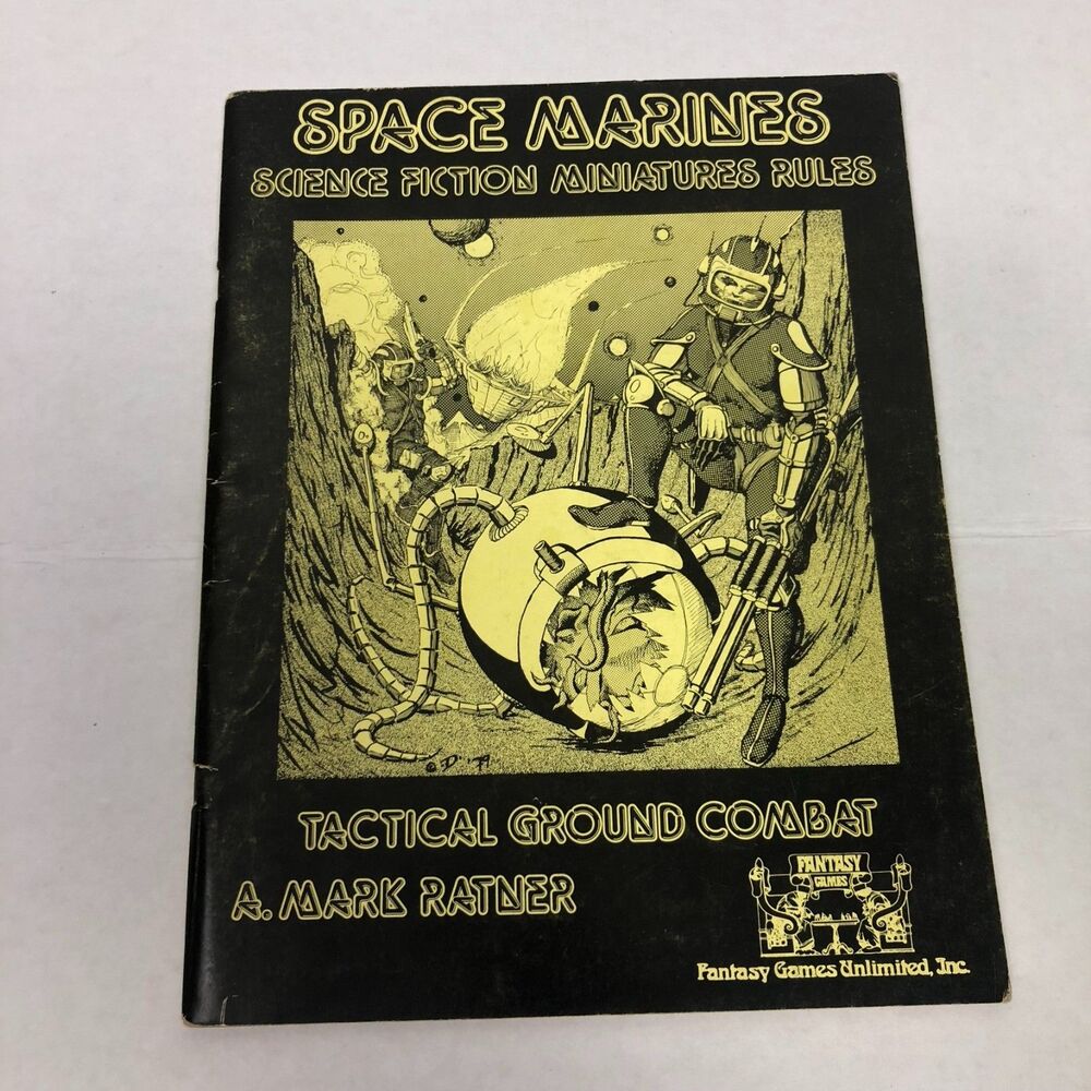 Space Marines Magazine Science Fiction Miniatures Rules A. Mark Ratner 1980